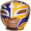 Official Rey Mysterio Kids YOUTH Replica Half Mask Purple & Yellow view 1