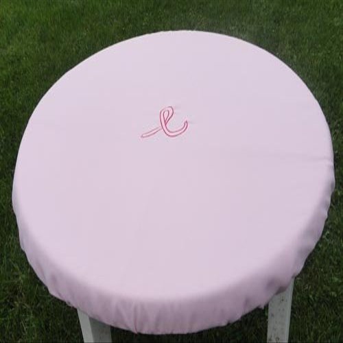 PLAYEZZE BONNETS Poker Tablecloth Covers - Pink Patio Table Covers - Bridge, Majhong, Card Games (60 inch Round Tables)