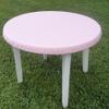 PLAYEZZE BONNETS Poker Tablecloth Covers - Pink Patio Table Covers - Bridge, Majhong, Card Games (60 inch Round Tables) view 3