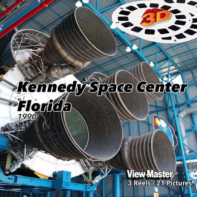 Spaceport USA - John F. Kennedy NASA Space Center, Florida - Compatible to ViewMaster 3Reel Set - 21 3D Images