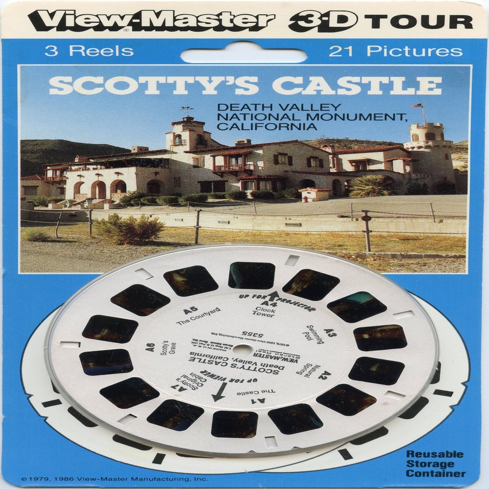 Scotty's Castle, Death Valley National Monument, California - Classic ViewMaster 3Reel Set - 21 3D Images