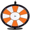 Dual and Triple Color Tabletop Dry Erase Prize Wheel  18 Inch Desktop Spinning Wheel, Durable Wood, Balanced for Fair Odds, Trade Show Booth Raffle, Fundraiser, Baby Shower (Orange, 18") view 1