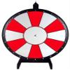 Dual and Triple Color Tabletop Dry Erase Prize Wheel  30 Inch Desktop Spinning Wheel, Durable Wood, Balanced for Fair Odds, Trade Show Booth Raffle, Fundraiser, Baby Shower (Red, 30") view 1