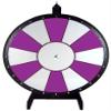 Dual and Triple Color Tabletop Dry Erase Prize Wheel  30 Inch Desktop Spinning Wheel, Durable Wood, Balanced for Fair Odds, Trade Show Booth Raffle, Fundraiser, Baby Shower (Purple, 30") view 1