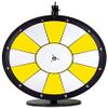 Dual and Triple Color Tabletop Dry Erase Prize Wheel  18 Inch Desktop Spinning Wheel, Durable Wood, Balanced for Fair Odds, Trade Show Booth Raffle, Fundraiser, Baby Shower (Yellow, 18") view 1