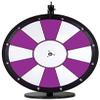 Dual and Triple Color Tabletop Dry Erase Prize Wheel  18 Inch Desktop Spinning Wheel, Durable Wood, Balanced for Fair Odds, Trade Show Booth Raffle, Fundraiser, Baby Shower (Purple, 18") view 1