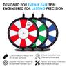 Dual and Triple Color Tabletop Dry Erase Prize Wheel  18 Inch Desktop Spinning Wheel, Durable Wood, Balanced for Fair Odds, Trade Show Booth Raffle, Fundraiser, Baby Shower (Purple, 18") view 2