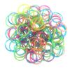 Colorful Silicone LOOM BANDS - 100 GLITTER Bands - 6 "C" Clips view 3
