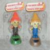 Solar Powered Dancing SCARECROW (2 PACK) ~ (Brown Outfit / Blue Outfit) view 1