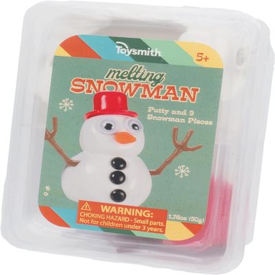 Toysmith Melting Snowman  Reusable Putty Slime Kit with Snowman Accessories  Build, Melt & Rebuild Fun  Desk Toy & Holiday Gift for Kids  Christmas Stocking Stuffer  Ages 5+