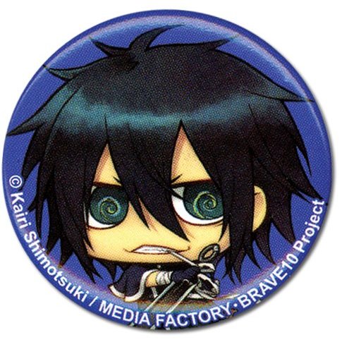 Great Eastern Entertainment Brave 10 Saizo Button, 1.25"