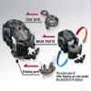 Bey Battle Burst Gyro Blade Toy Set Gift with Portable Box 12 Spinning Tops 2 Two-Way Launcher Metal Fusion Attack Top Battling Game Gift for Boys Children Kids view 4