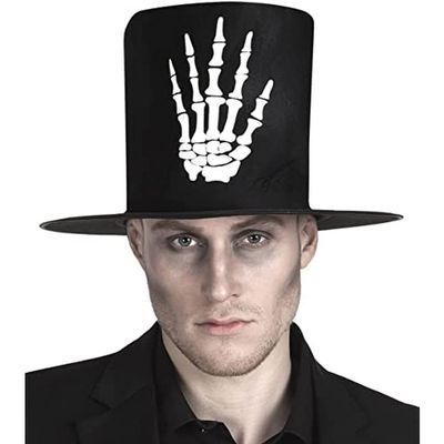 Boland 96951 Damian Gravedigger Top Hat, One Size