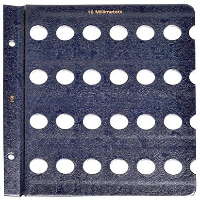 Blank Page for Whitman Classic Albums  16mm Coins #2106