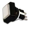 RetroArcade.us Arcade Game Illuminated Button Rectangle for Arcade and Crane Machines White Jamma Mame view 1