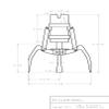 RetroArcade.us Crane Machine mid Size Replacement Claw Hand, Height is 6.5 inches view 2