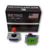 Arcade Joystick Red Ball Design Switchable from 2-Way to 4-Way to 8-Way Operation, Heavy Duty Design view 1
