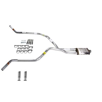 Truck Exhaust Kits - DIY dual exhaust system 2.5 pipe Magnaflow RC Tip Corner exit
