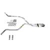 Truck Exhaust Kits - DIY dual exhaust system 2.5 pipe Magnaflow RC Tip Corner exit view 1