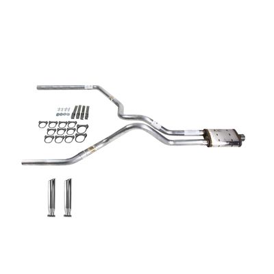Truck Exhaust Kits - DIY dual exhaust system 2.5 MA pipe Magnaflow RC Tip