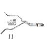 Truck Exhaust Kits - DIY dual exhaust system 2.5 MA pipe Magnaflow RC Tip Corner exit view 1