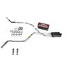 Truck Exhaust Kits - DIY dual exhaust system 2.5 pipe Flowmaster Super 44 RC Tip Corner exit view 1