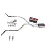 Truck Exhaust Kits - DIY dual exhaust system 2.5 pipe Flowmaster 40 RC Tip Corner exit view 1