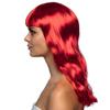 Boland 85872 Chic Long Hair Wig with Fringe Red view 2