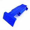 Atomik RC Alloy Rear Skid Plate, Blue fits The 1/10 E-Revo and Other Models - Replaces Part 5337 view 1