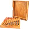 Tactile Wooden Chinese Checkers Game for The Blind and Sighted, for Home, School, Teachers, Teenagers, Traveling, and Gifts, an Accessible Family Favorite- by Blind in Mind, The Braille Superstore view 1
