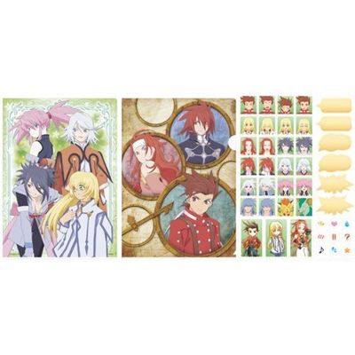 Lottery Tales of Series 2 G Prize Clear File & sticker Symphonia single item most (japan import) by Banpresto