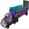 Hot Wheels Toy Car & Truck, Super Rigs 1:64 Scale Race Car & Matching Semi Truck Transporter (Styles May Vary) view 4