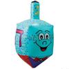 23.5" Large Blue Inflatable Hanukkah Dreidel Decoration with Smiley Face view 1