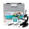 AmScope M30 Series 52-Piece STEM Microscope Kit for Kids - Monocular, Portable Compound Microscope for Kids - Includes Petri Dish, Slides & More - Black view 1
