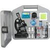 AmScope M30 Series 52-Piece STEM Microscope Kit for Kids - Monocular, Portable Compound Microscope for Kids - Includes Petri Dish, Slides & More - Black view 2