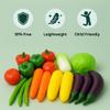 20 Pieces Play Vegetables Playset - Life-Sized Toy Food for Kids Kitchen, Healthy Farmer's Market Grocery Pretend Play Plastic Toy Set for Toddlers view 3