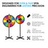 Spin to Win Floor Stand Dry Erase Prize Wheel  30 Inch Spinning Wheel Game, Durable Wood Construction, Balanced for Fair Odds, Trade Show Booth Raffle Event view 2