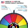 Spin to Win Floor Stand Dry Erase Prize Wheel  30 Inch Spinning Wheel Game, Durable Wood Construction, Balanced for Fair Odds, Trade Show Booth Raffle Event view 4