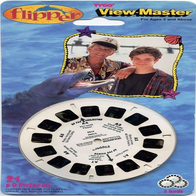 Flipper - Movie - Classic ViewMaster - 3 Reels on Card - New