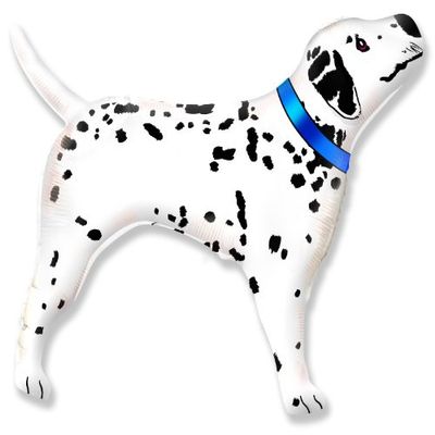 32" Flexmetal Realistic Damlation Puppy Dog Birthday Party Decoration Supply Mylar Foil Helium Balloon