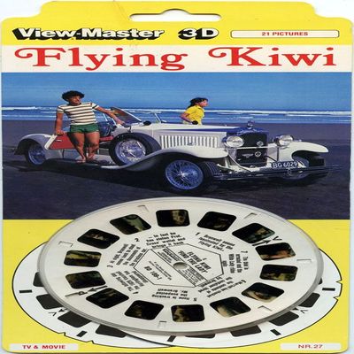 Flying Kiwi, Find The Lady - Classic ViewMaster - 3 Reels on Card - New