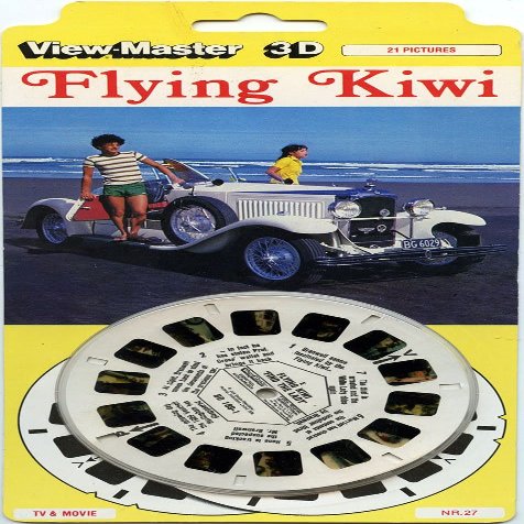 Flying Kiwi, Find The Lady - Classic ViewMaster - 3 Reels on Card - New
