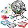 Royal Bingo Supplies Jumbo 12" Tall Bingo Game Set for Adults, Seniors, Family & Kids - 100 Cards 500 Chips 75 Balls, XL Roller Cage & Board view 1