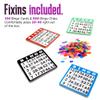 Royal Bingo Supplies Jumbo 12" Tall Bingo Game Set for Adults, Seniors, Family & Kids - 100 Cards 500 Chips 75 Balls, XL Roller Cage & Board view 3