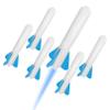 Stomp Rocket Jr Glow Rocket Refills, 6 Rockets - Replacement Glow in The Dark Rockets for Soft Foam Rocket Launcher for Kids - Fun Backyard & Outdoor Kids Toys Gifts for Boys & Girls view 1
