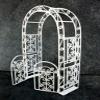 Melody Jane Dolls Houses 1:12 Scale White Arbor with Gate #Eiwf531 view 2