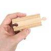 4-piece 3.5" Curved Wooden Train Track Value Booster Pack - Compatible with All Major Toy Train Brands by Conductor Carl view 3