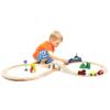4-piece 3.5" Curved Wooden Train Track Value Booster Pack - Compatible with All Major Toy Train Brands by Conductor Carl view 4
