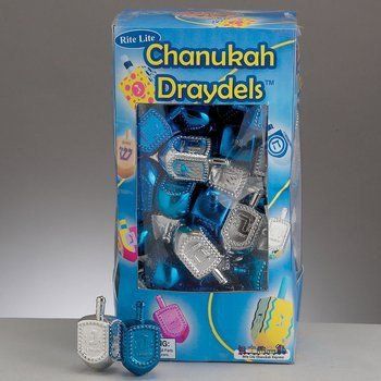 Rite Lite DRP-3-BU Metallic Blue and Silver Plastic Draydels in Counter Display - Pack of 100