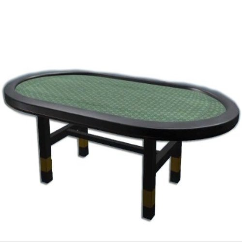 Build Your Own Poker Tables Customizable 8' Poker Table Building Kit with Premium Rogue Vinyl Speed Cloth Color Emerald Vinyl Color Black